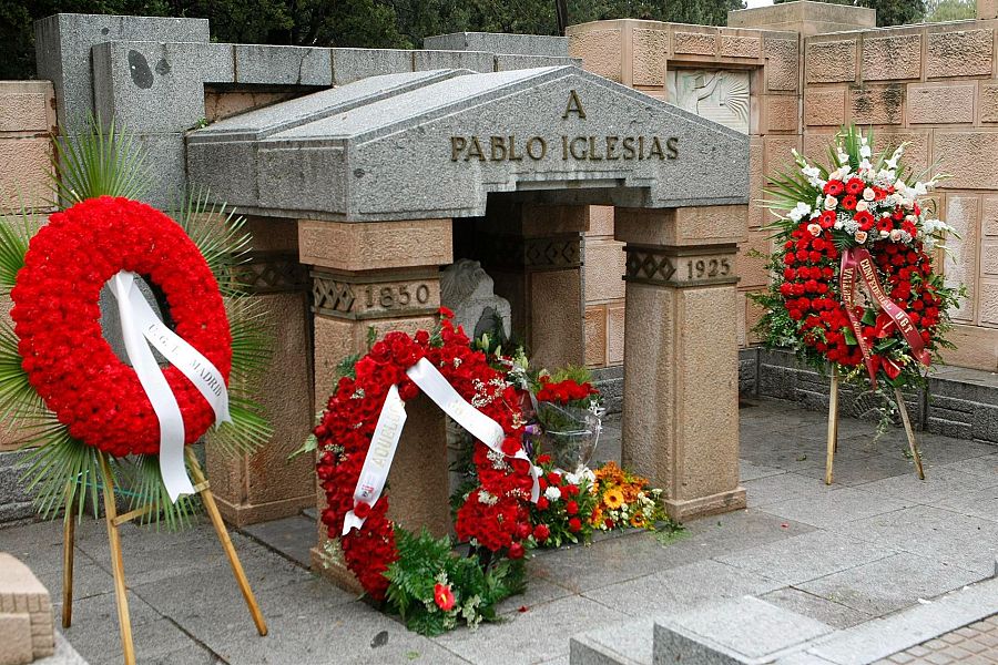 Mausoleo donde descansan los restos mortales del fundador del PSOE y UGT, Pablo Iglesias
