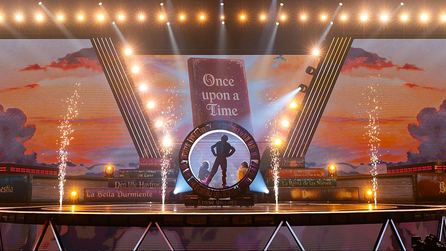 Gonzalo Pinillos en su primer ensayo de Eurovisión Junior 2025