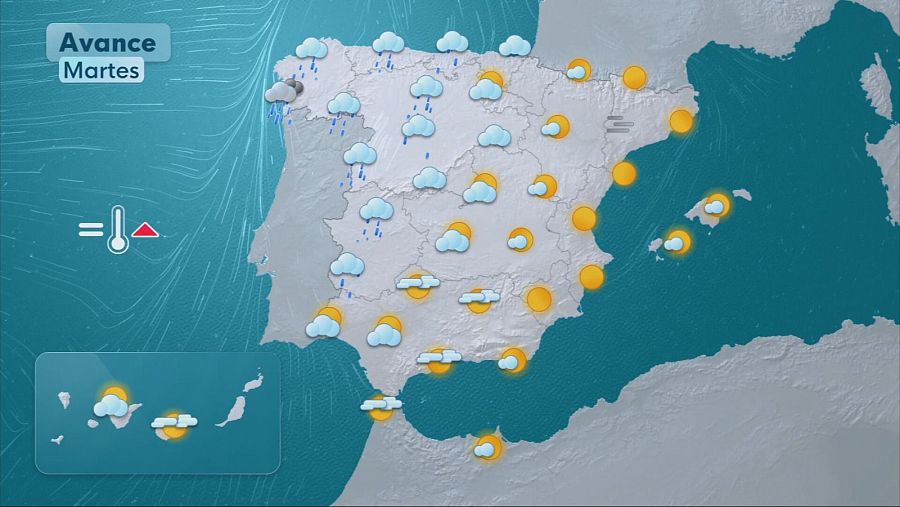 Previsiones meteorológicas para este martes