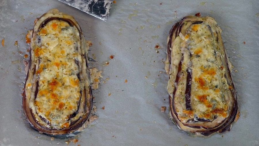 Milfulls d'albergínia fora del forn