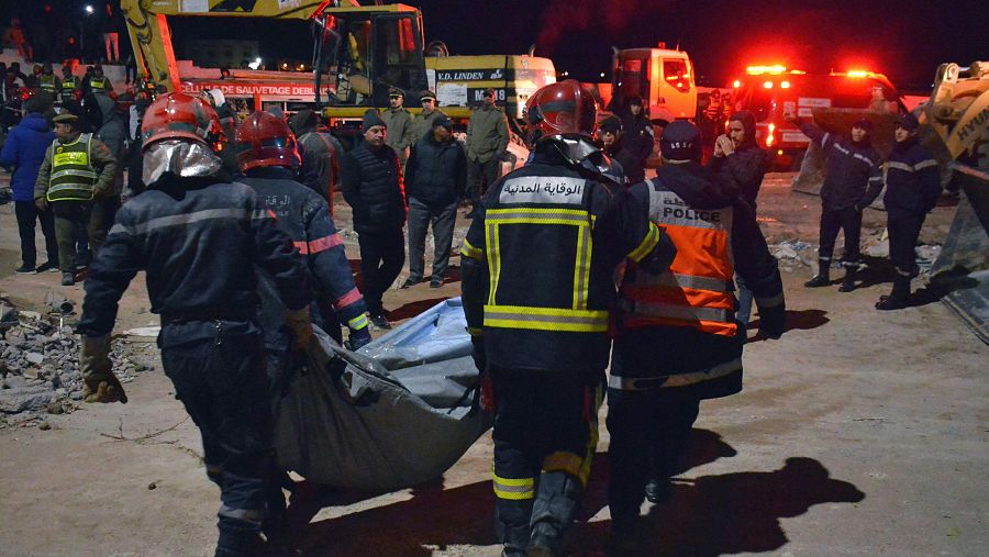 Derrumbe en Fez, Marruecos