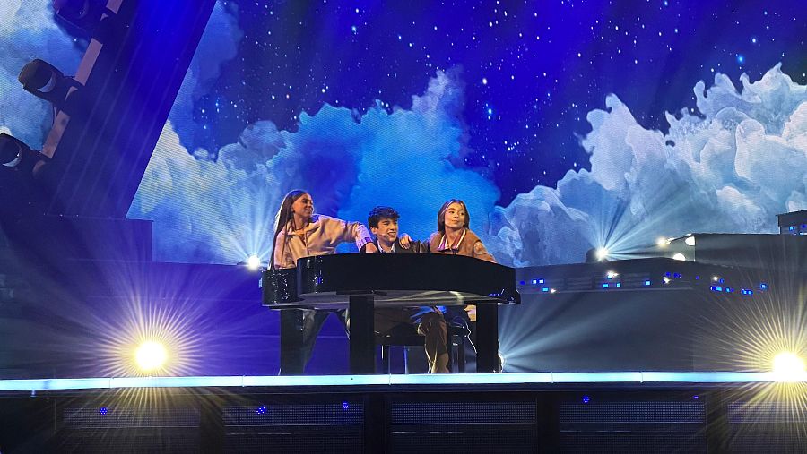 Inicio de la actuación de España en Eurovisión Junior 2025