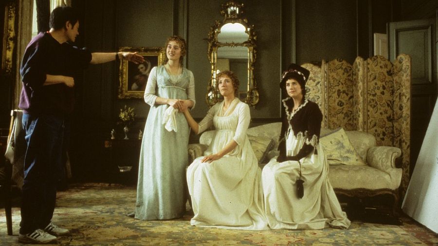 Imágenes del rodaje de 'Sentido y sensibilidad'.