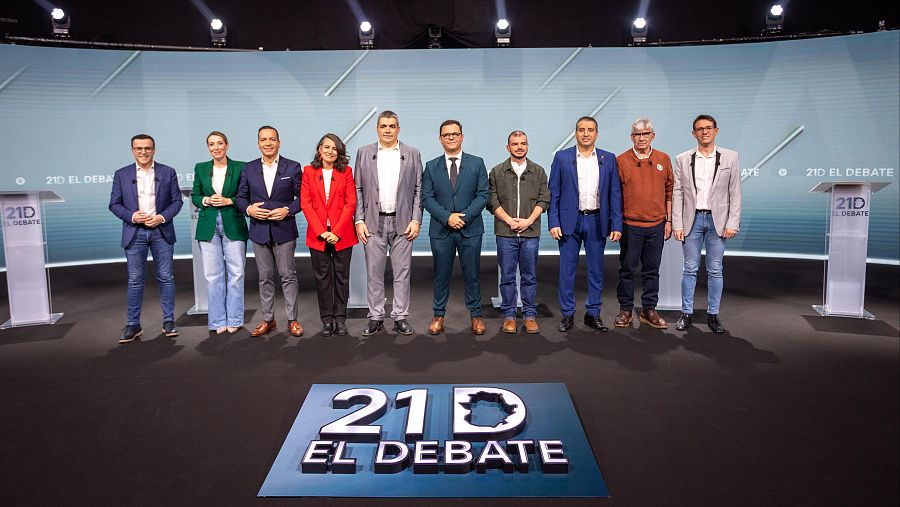 Elecciones Extremadura 2025: Los candidatos y candidatas participan en un debate electoral organizado por Canal Extremadura, este jueves en Mérida.