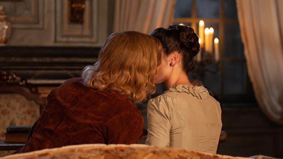 Dámaso besa a Mercedes en 'Valle Salvaje'