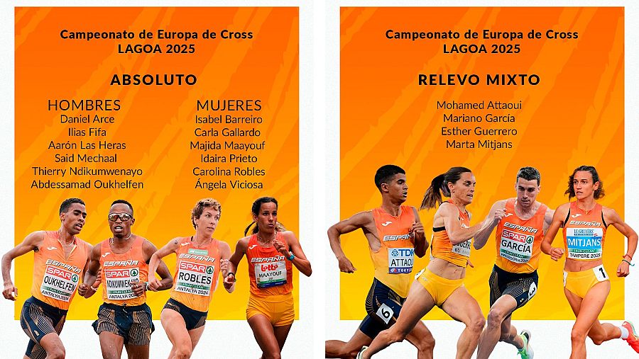 Selección española absoluta para el Europeo de cross