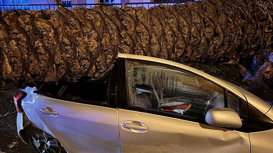 Daños materiales registrados en la isla de Gran Canaria tras el paso de la borrasca Emilia