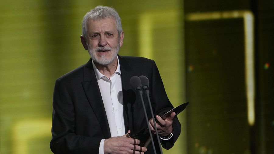 José Ramón Soroiz, mejor actor, con su premio