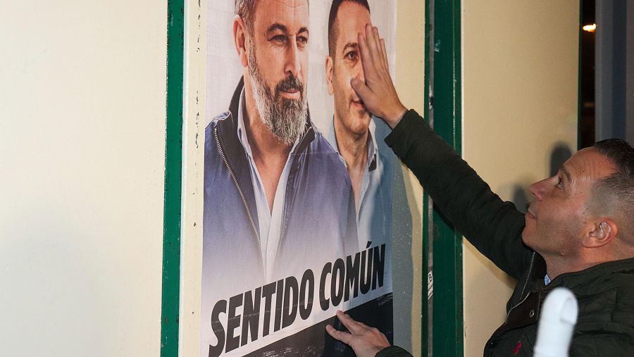 El candidato de VOX a la presidencia de la Junta de Extremadura, Óscar Fernández Calle