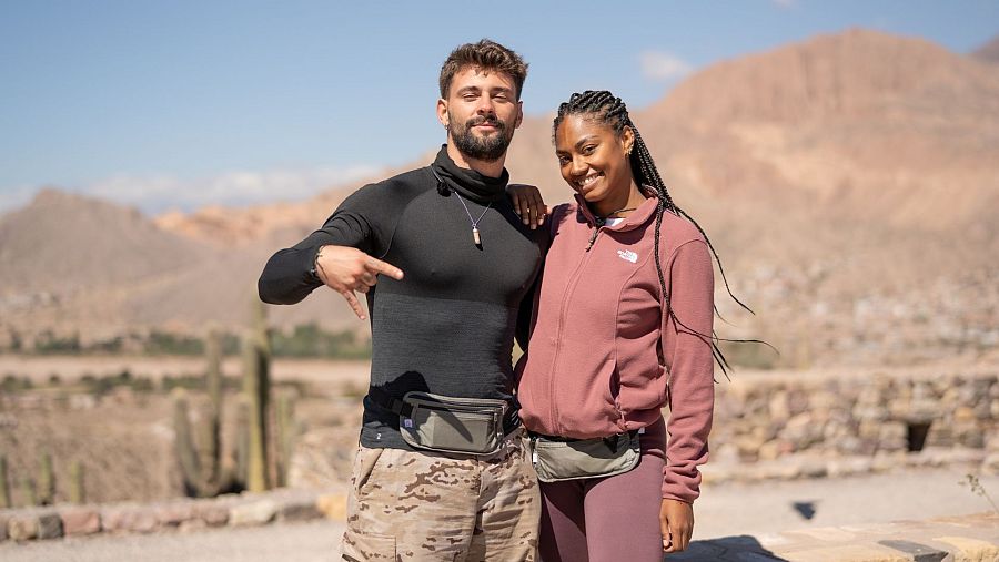 NIA y J Kbello durante su paso por 'Hasta el fin del mundo'