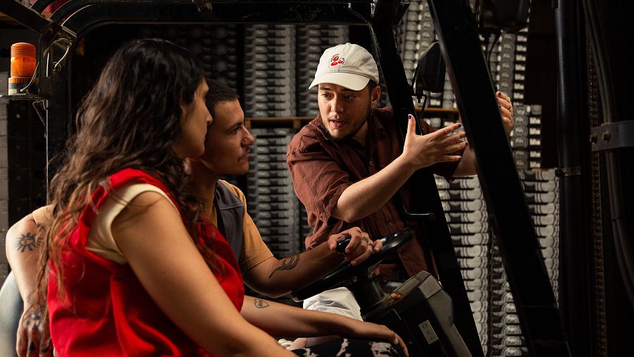 Ian de la Rosa, en un momento del rodaje.