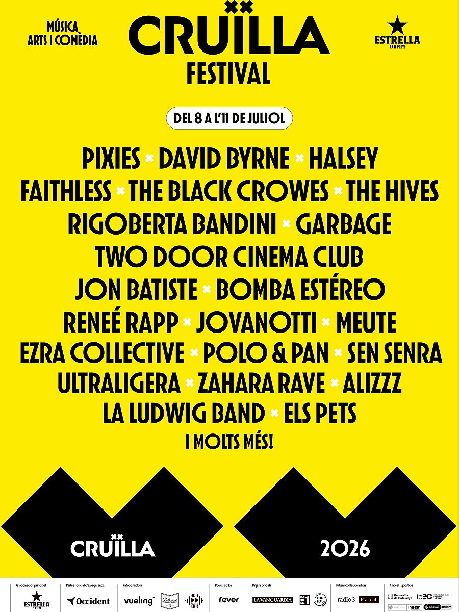 cruilla 2026 cartel