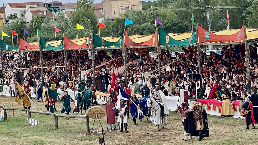 Recreación histórica de las justas medievales en el puente de Hospital de Órbigo