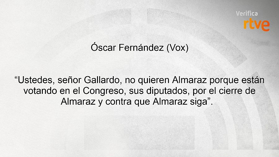 Óscar Fernández (Vox) sobre la central nuclear de Almaraz