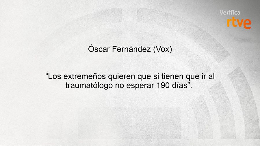 Óscar Fernández sobre lista de espera para el especialista