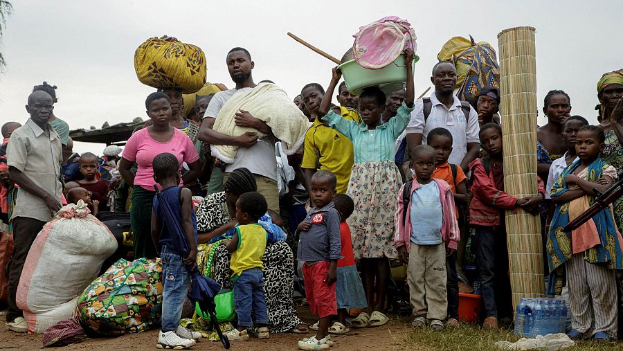 Centro de refugiados en Gatumba, Burundi