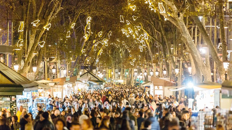 Iluminación navideña en las calles españoles.
