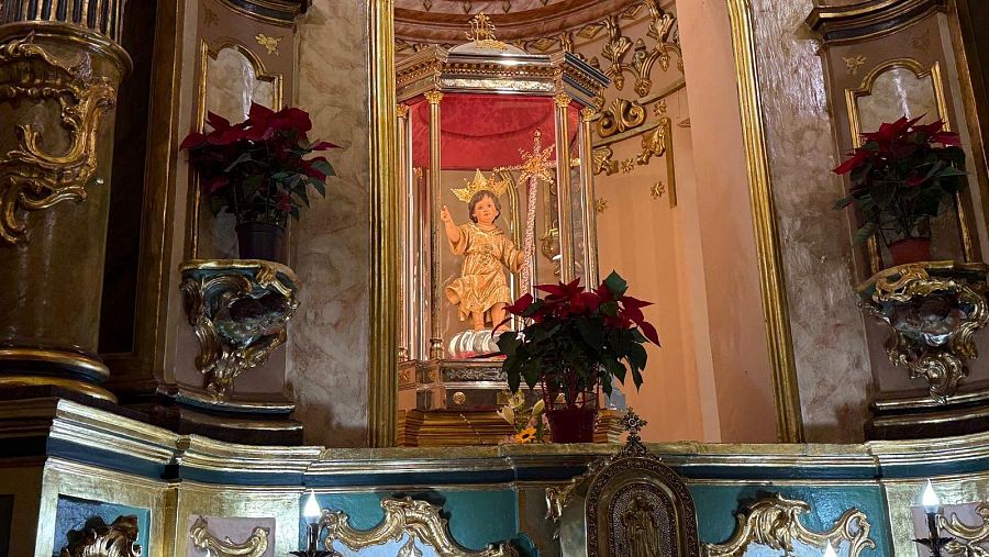 Imagen del Niño Jesús del Balate en Mula, Murcia