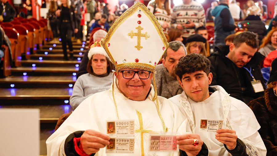 Las mejores imágenes del sorteo de la Lotería de Navidad 2025