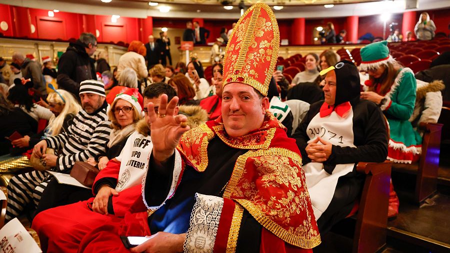 Las mejores imágenes del sorteo de la Lotería de Navidad 2025