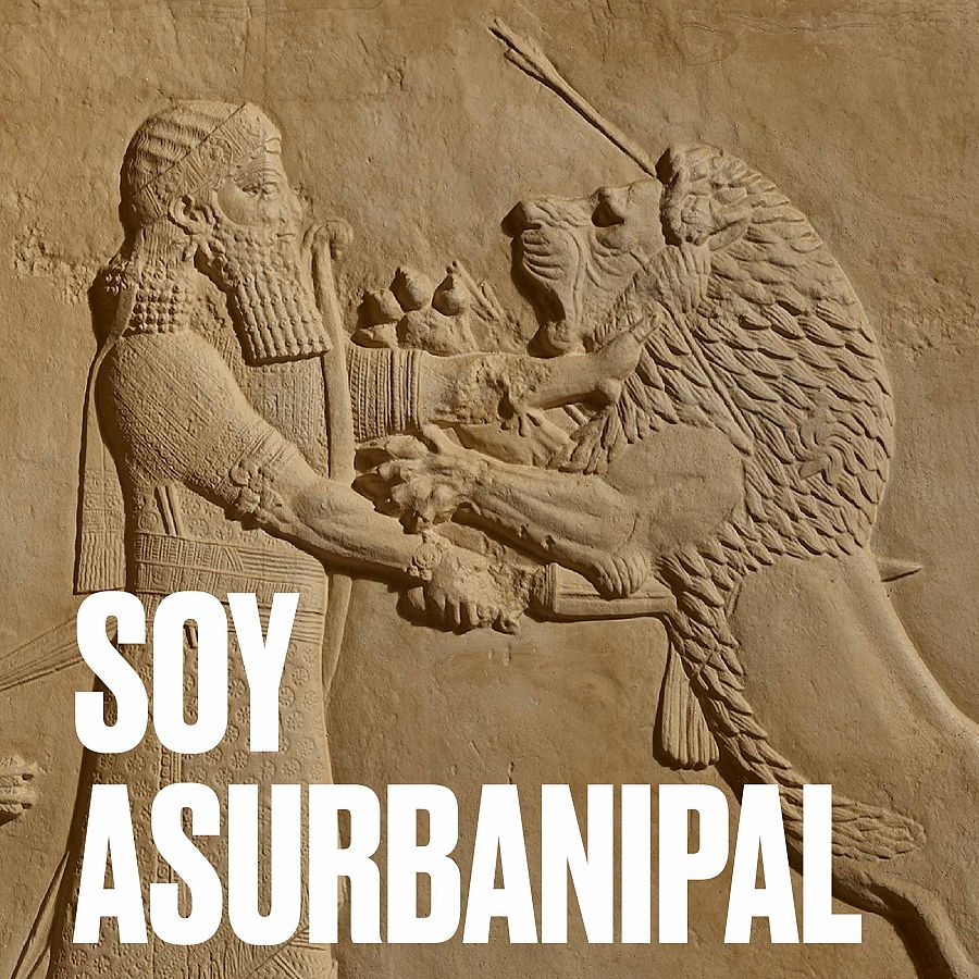 Cartel de la exposición sobre Asurbanipal