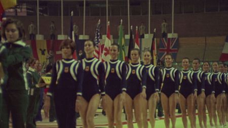 María Jesús Alegre y el equipo español de gimnasia rítmica rememoran su histórica actuación en el Mundial de 1975
