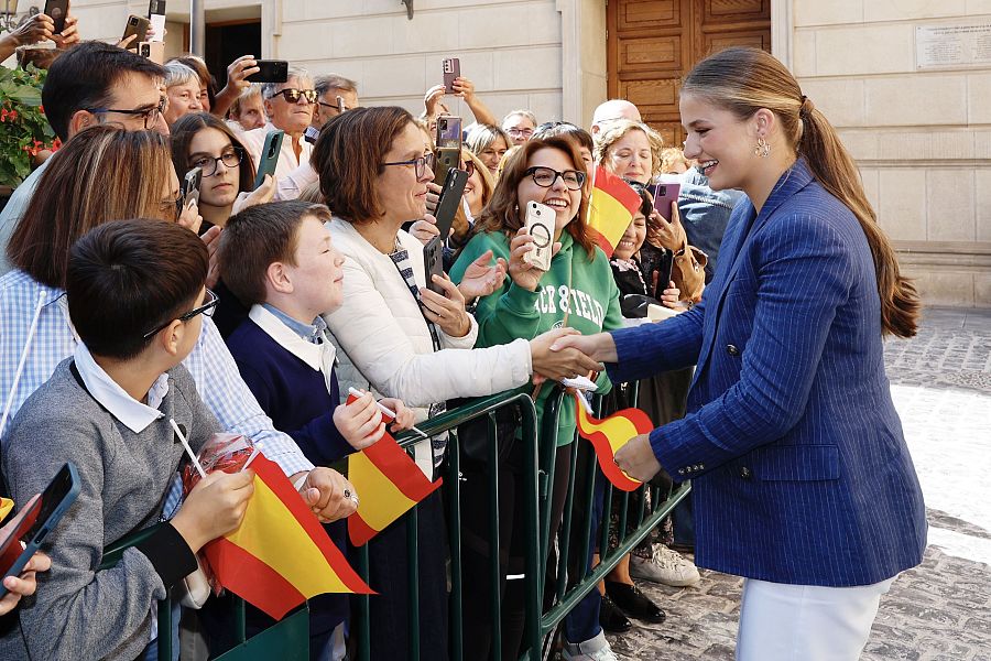 La princesa Leonor durante su primera visita oficial a Navarra el pasado mes de septiembre