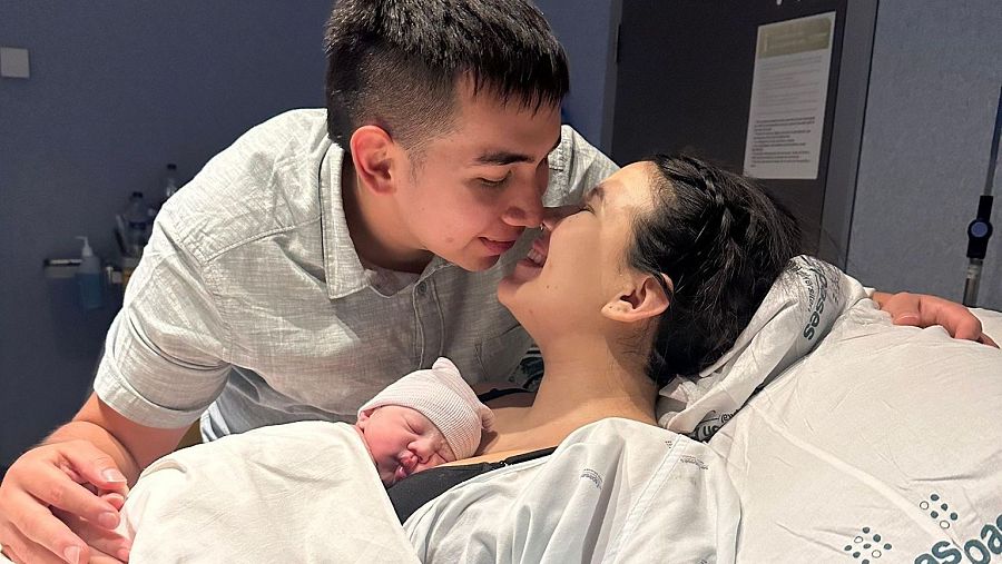 Olivia, primer bebé nacido en Baleares.