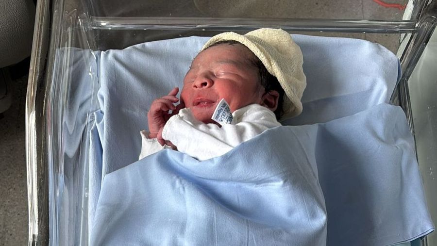 L'Osayd Moussaoui El Airbaoui, nascut a les 7.02 hores a l'Hospital Arnau de Vilanova.