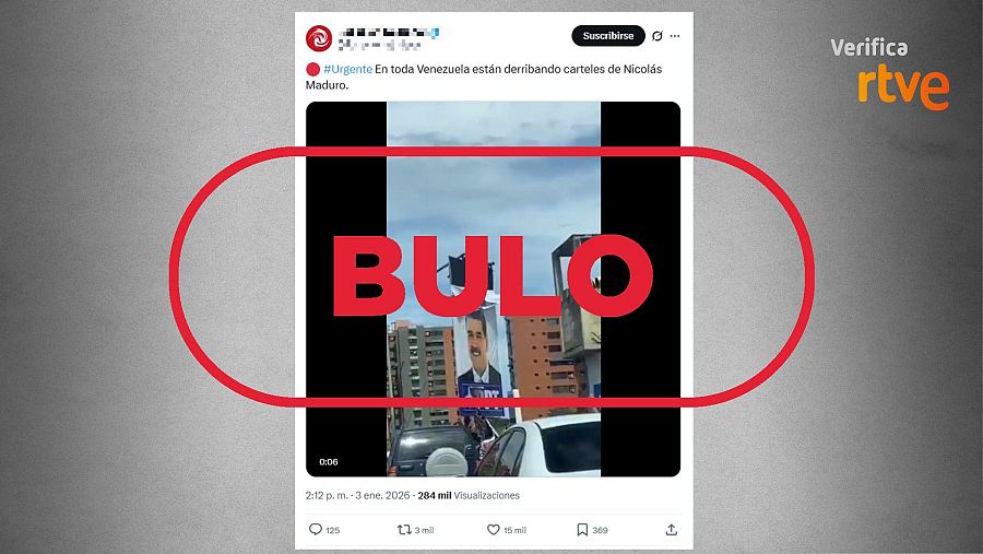 Mensaje que difunde el bulo de que el vídeo es actual
