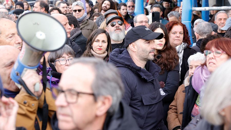 Protesta en la Embajada de EE.UU.  en Madrid