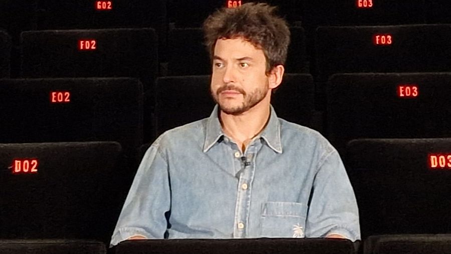 Guillermo Galoe, durante la entrevista en 'Días de cine'
