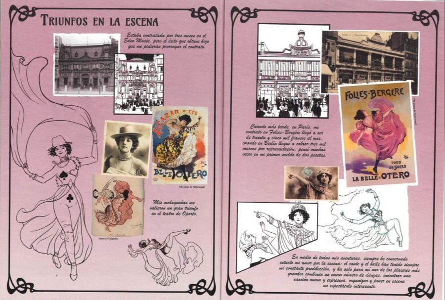 Doble página con documentación sobre Otero