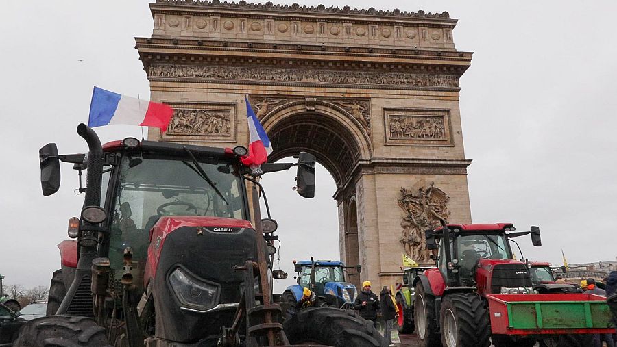Tractoradas de agrigultores en varias ciudades europeas para protestar contra el acuerdo UE-Mercosur