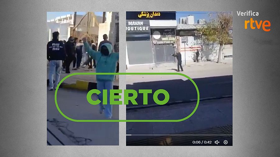 Vídeos del cuarto día de protestas en Irán, grabados en la ciudad de Fasa