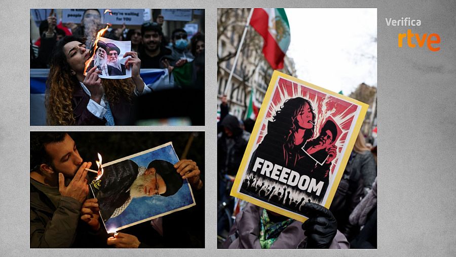 Imágenes de protestas recientes en París, Londres y Milán