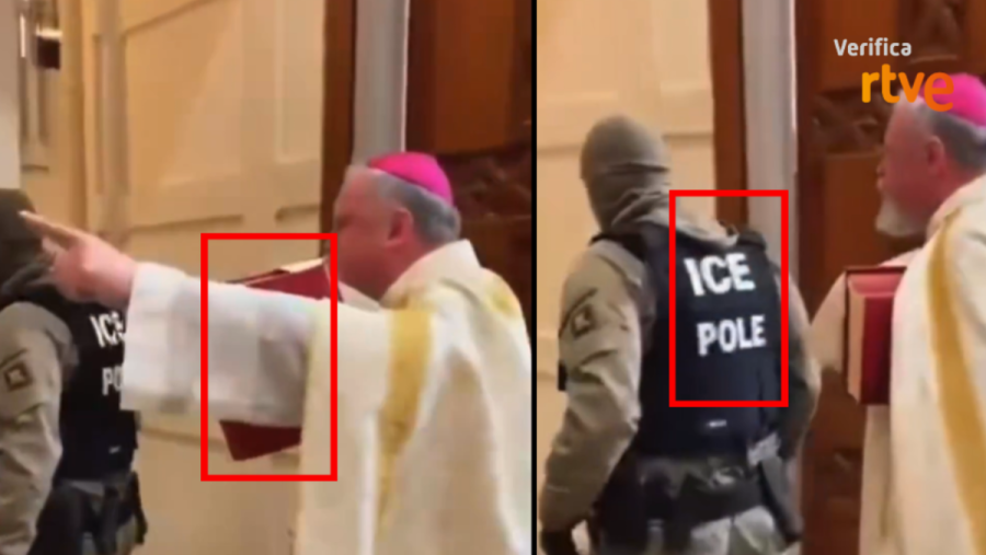 Dos capturas del vídeo con las que se detecta el uso de inteligencia artificial