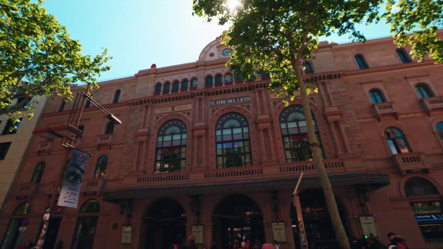 Façana del Gran Teatre del Liceu, a Barcelona.