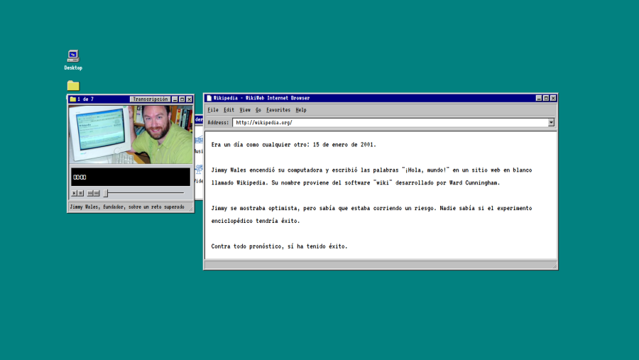 Imagen extraída del especial que publica Wikipedia por su 25 aniversario.