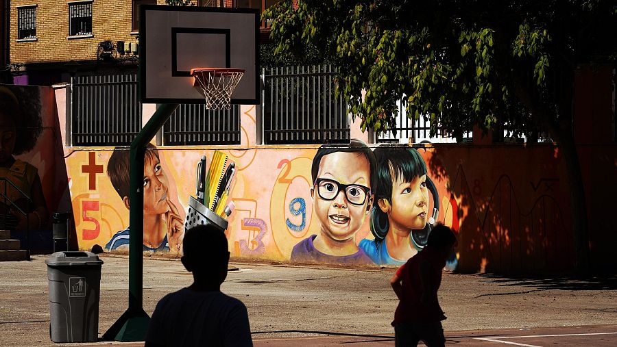 Patio de un colegio en Málaga
