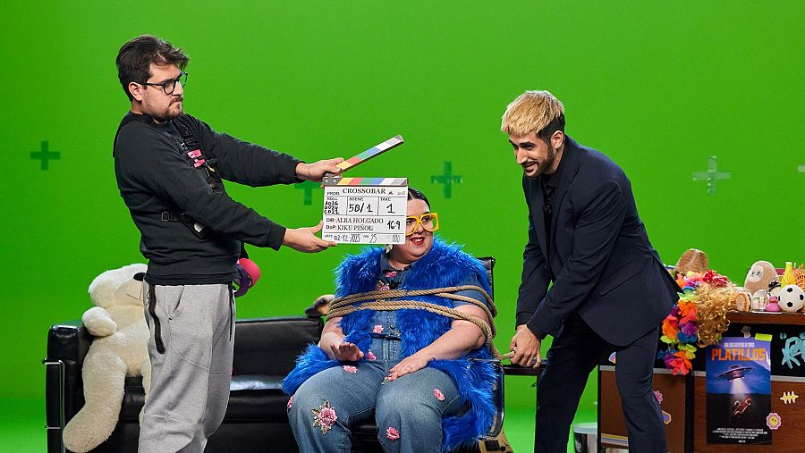 Imitación de Candela Peña y David Broncano en 'Crossobar'