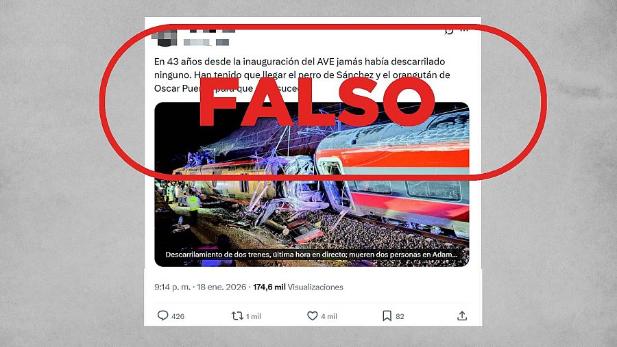 Mensaje falso que asegura que 