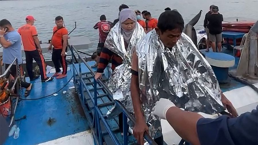 Filipinas: Personas rescatadas tras hundirse un ferry que se dirigía a Joló