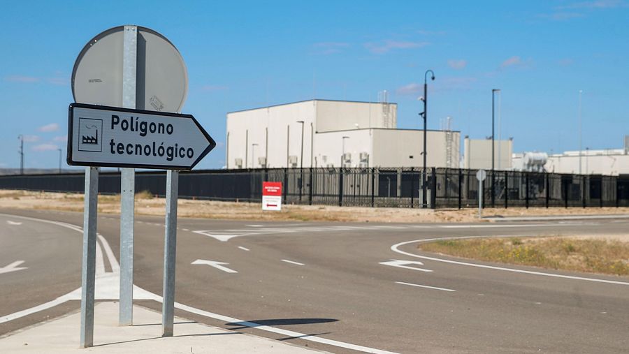 Instalaciones del centro de datos de Amazon en Villanueva de Gállego (Zaragoza)