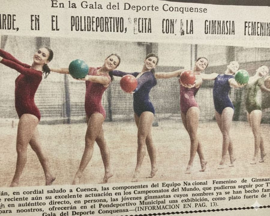 Recorte de prensa de la Gala del Deporte conquense en los años 70