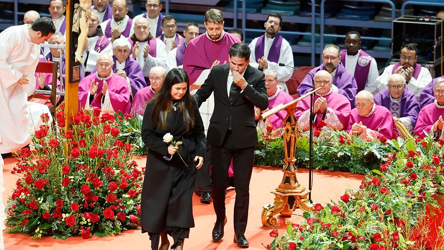 Funeral Huelva víctimas accidente Adamuz