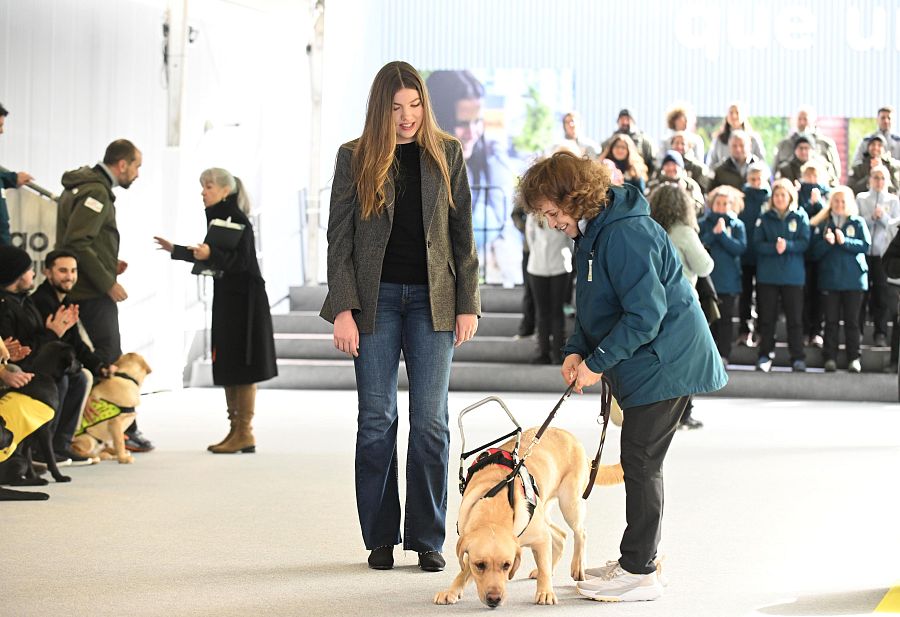 La infanta Sofía visita el Centro de Cría y Adiestramiento de la Fundación ONCE del Perro Guía