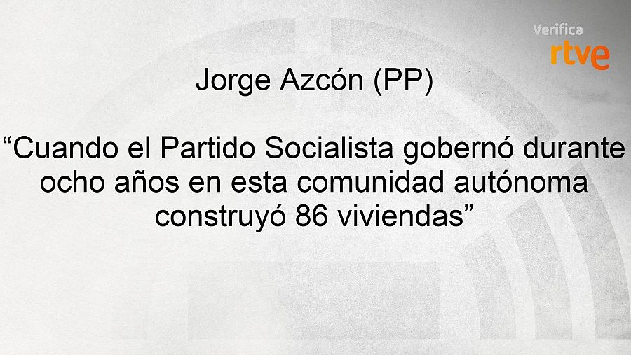 Azcón, sobre las viviendas construidas en Aragón de 2015 a 2023