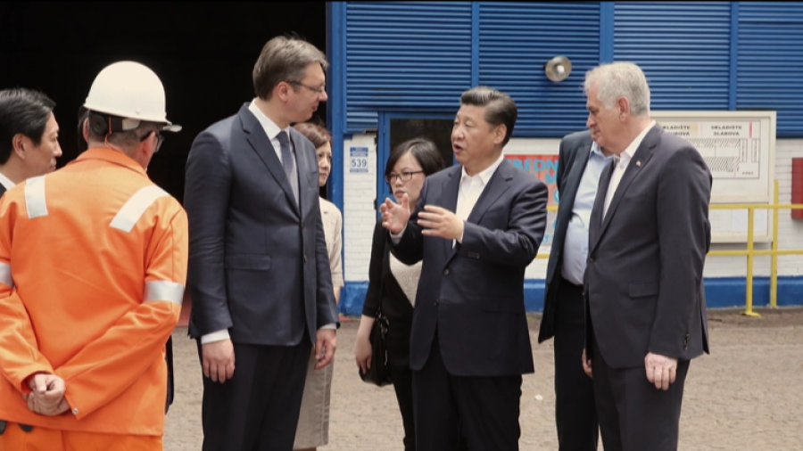 Aleksandar Vučić y Xi Jinping