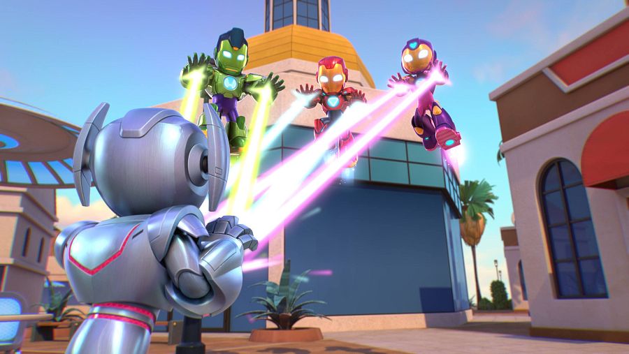 Fotograma de la serie Iron Man y su Superequipo